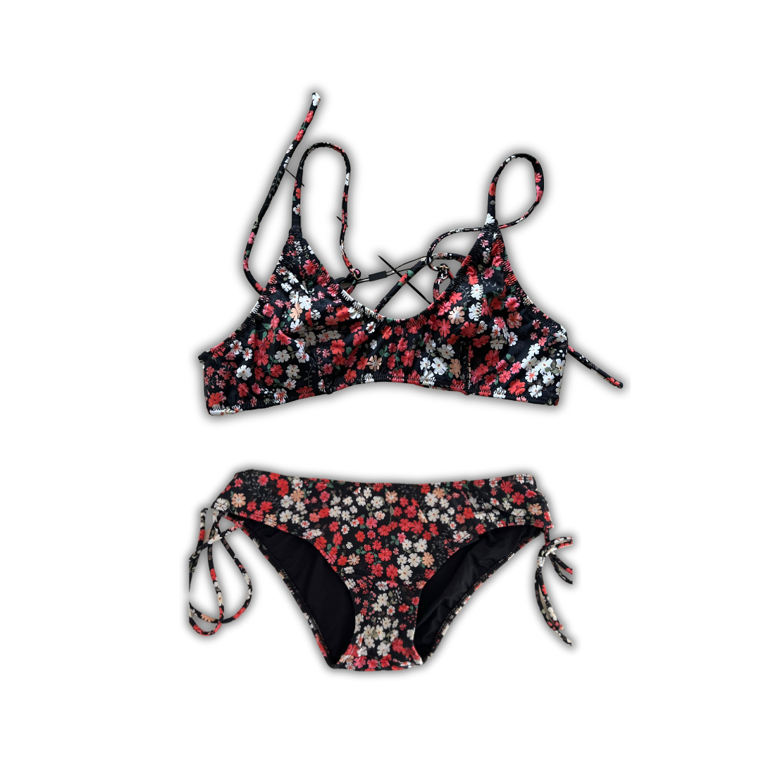 Serpentina Biquini Botom Porto Floral Red